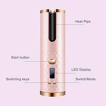 Portable Automatic Wireless USB Charging Mini Curling Iron